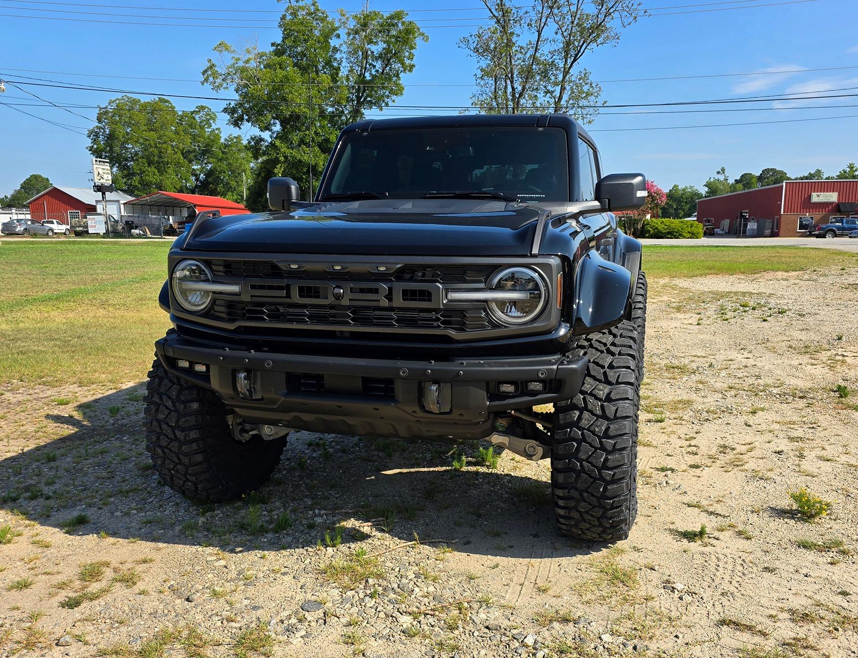 Ford Bronco RPG collars and 40" Coopers mounted up 20240716_095442