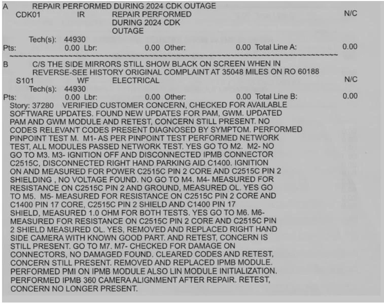 Ford Bronco 360 side cameras go black Screenshot 2024-07-17 075303