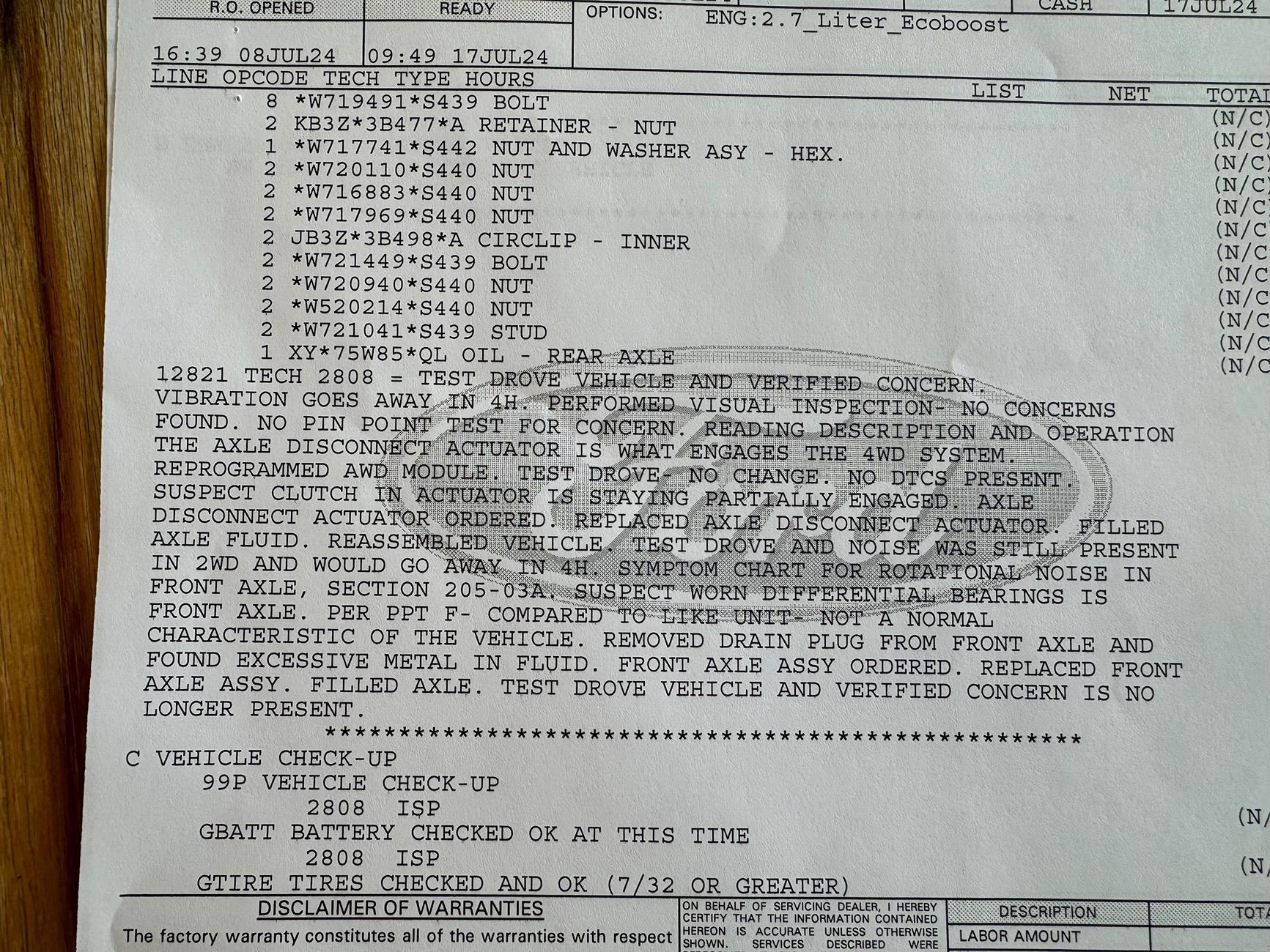 Ford Bronco OSCILLATING HUMMING NOISE/VIBRATION AT HIGHWAY SPEEDS, GOES AWAY IN 4H IMG_1443