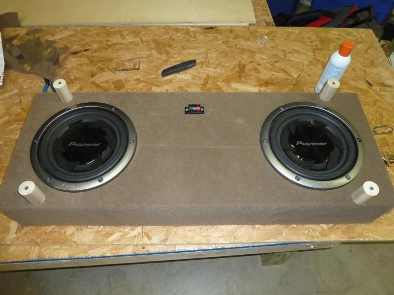Ford Bronco Removable MTI Acoustic Downfire Subwoofer Box dual subs