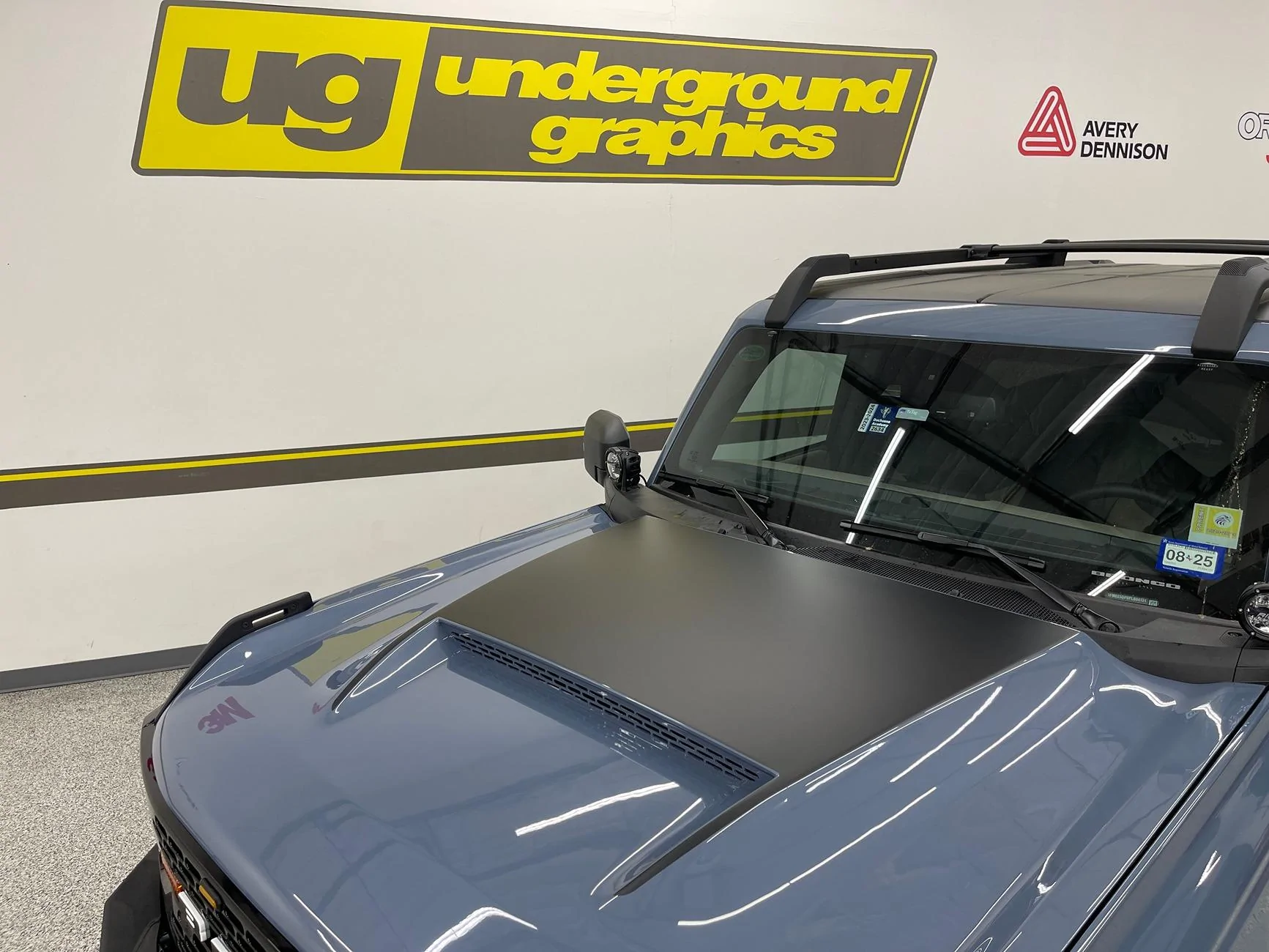 Ford Bronco Wildtrak Ram Air Hood Graphic Installed IMG_7005