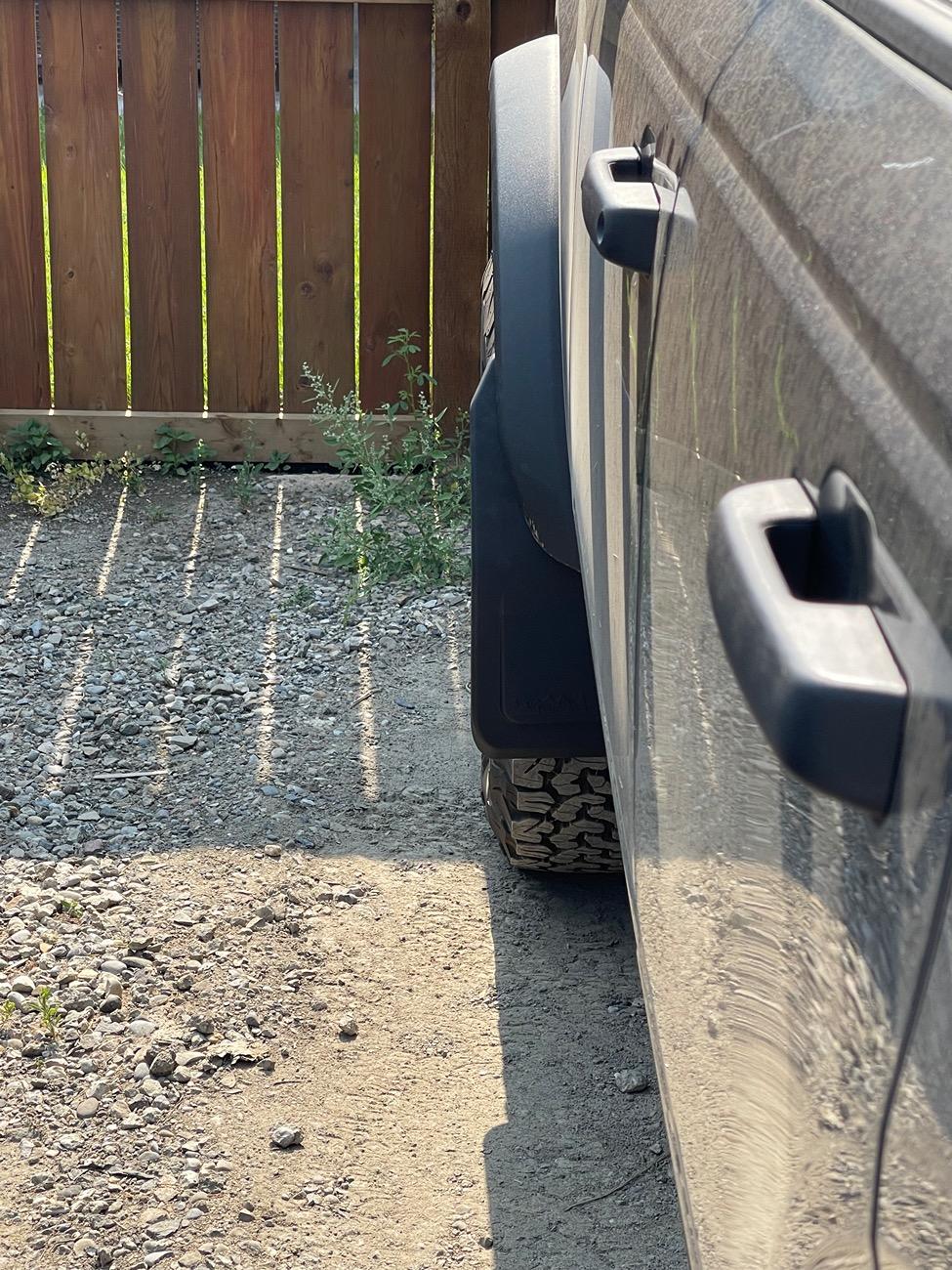 Ford Bronco IAG I Line Front Mud Flaps Installed IMG_0119