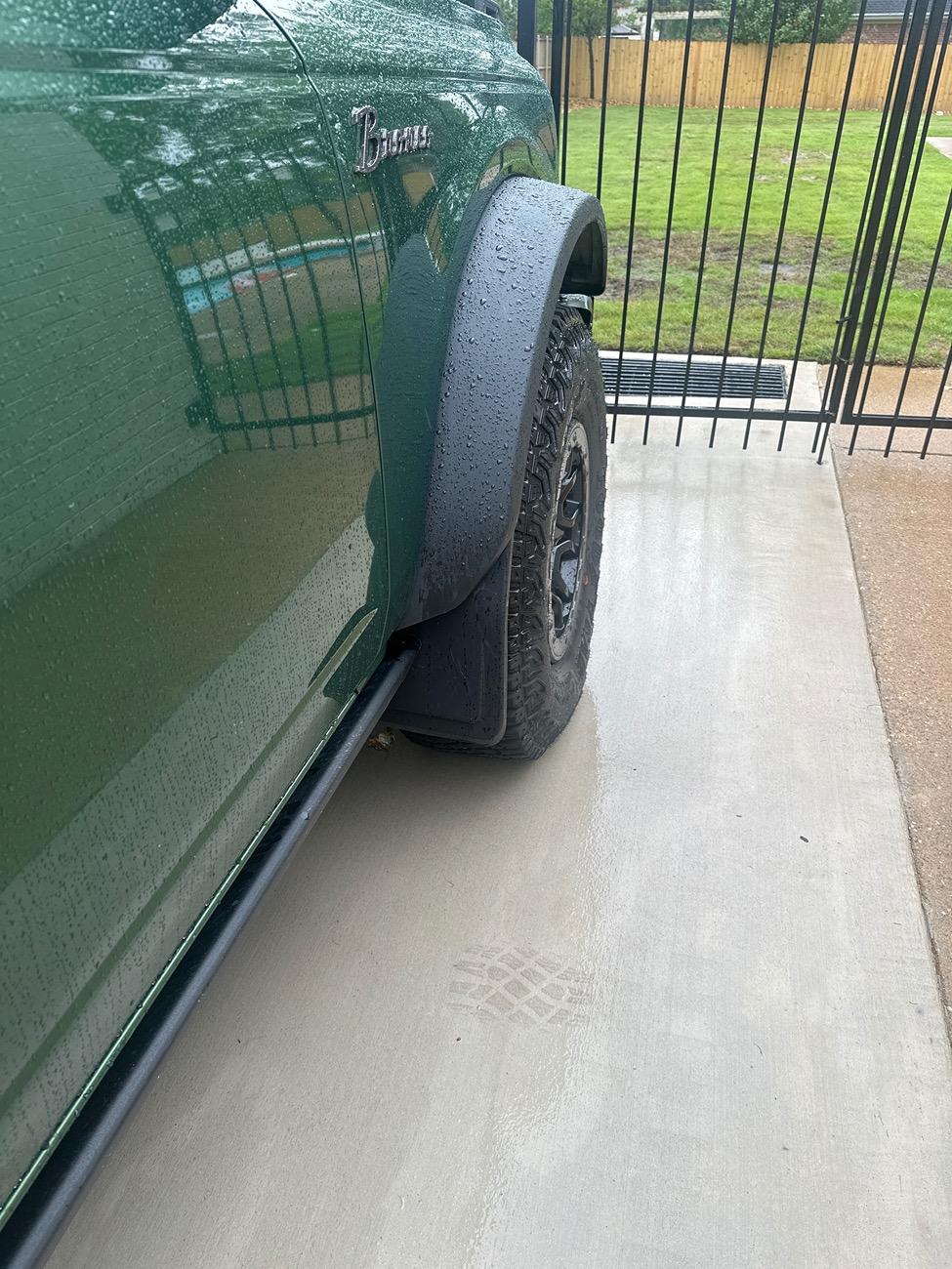 Ford Bronco IAG I Line Front Mud Flaps Installed image