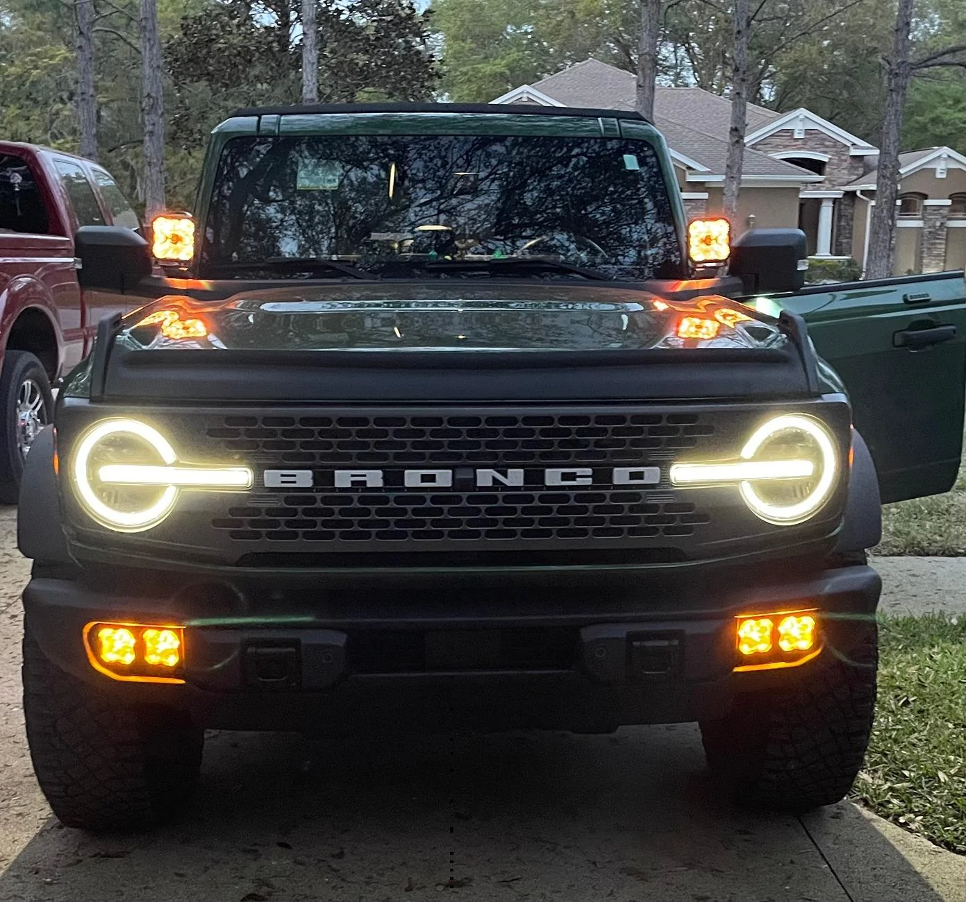 Ford Bronco Capable Bumper Upgraded with Diode Dynamic Fogs and Spots IMG_9713