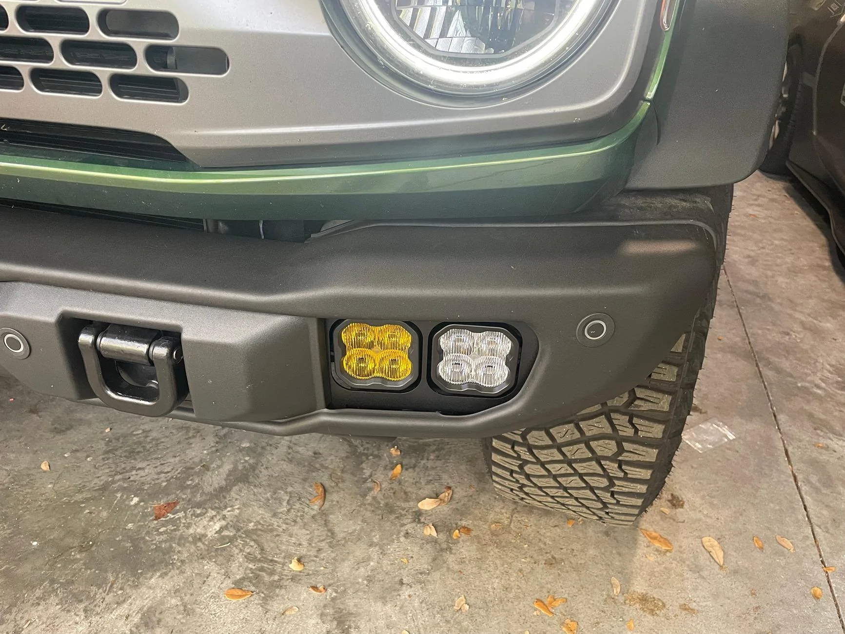 Ford Bronco Capable Bumper Upgraded with Diode Dynamic Fogs and Spots IMG_9717