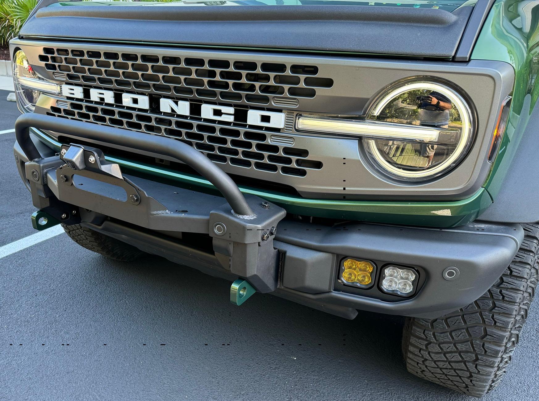 Ford Bronco Capable Bumper Upgraded with Diode Dynamic Fogs and Spots IMG_0151
