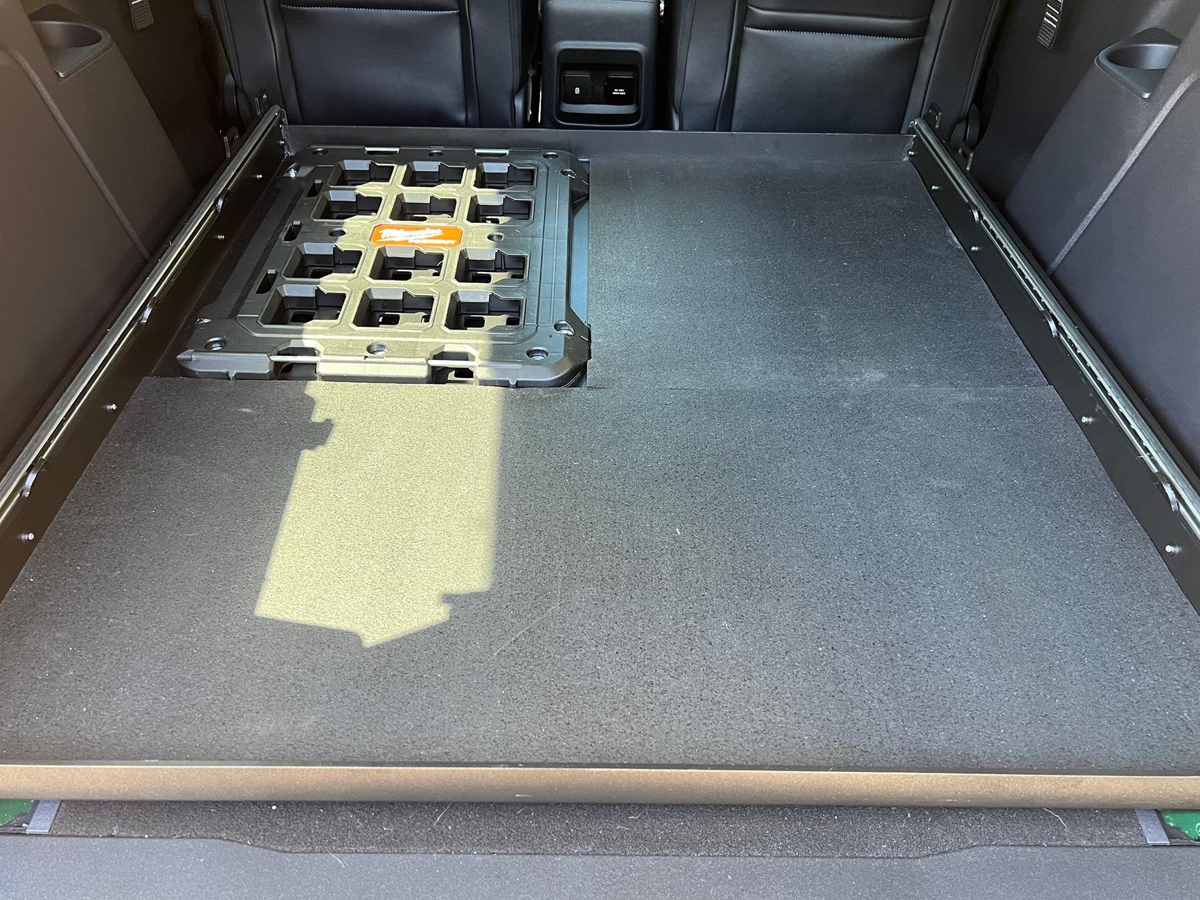 Ford Bronco PACKOUT plate install w/rear seat delete IMG_4079