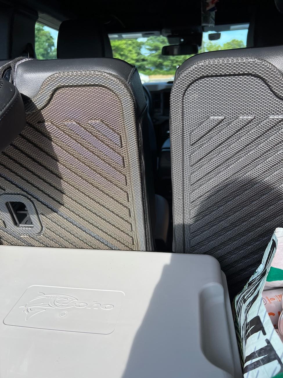 Ford Bronco Mabett seat back protector turning odd colors IMG_2317