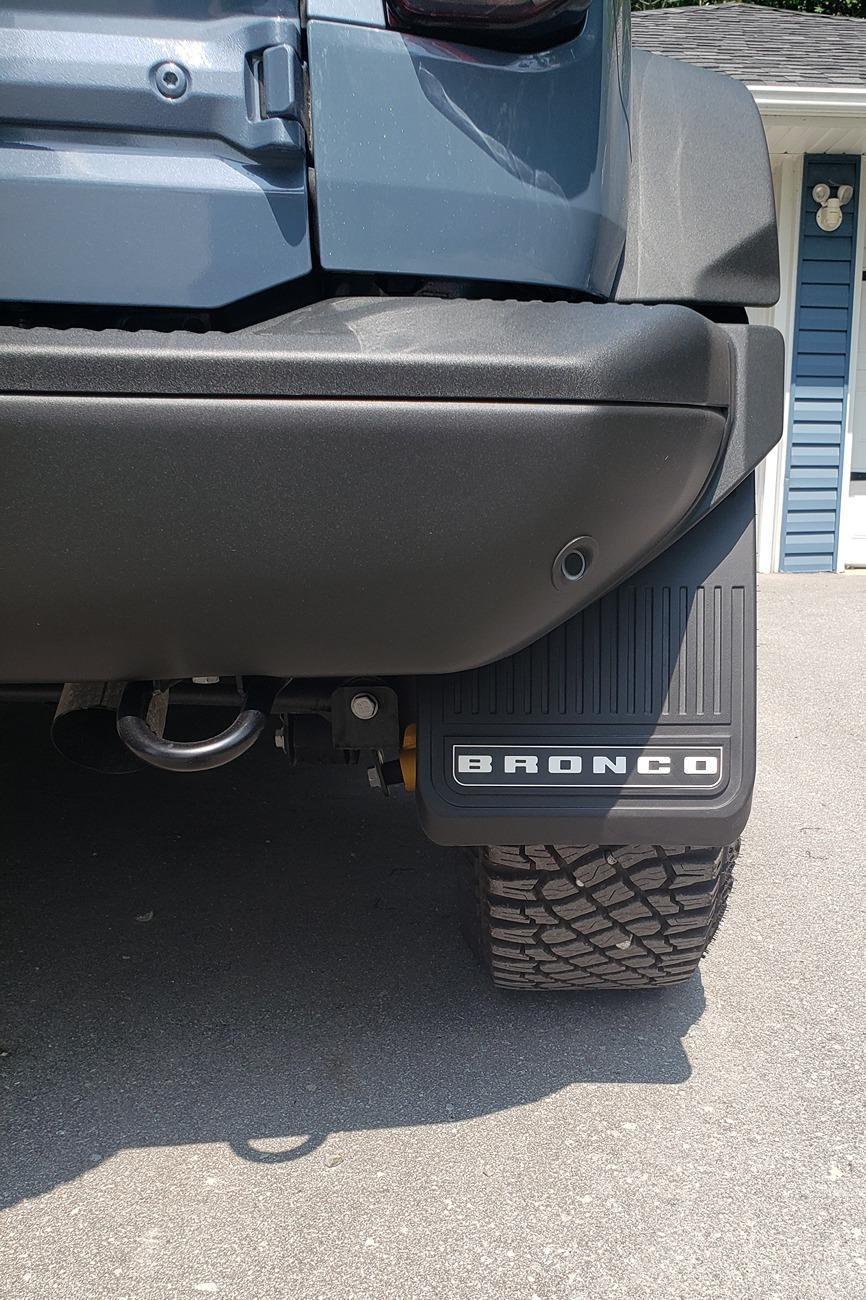 Ford Bronco IAG I Line Front Mud Flaps Installed mudflaps3