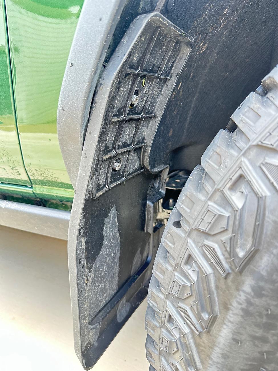 Ford Bronco IAG I Line Front Mud Flaps Installed IMG_2680