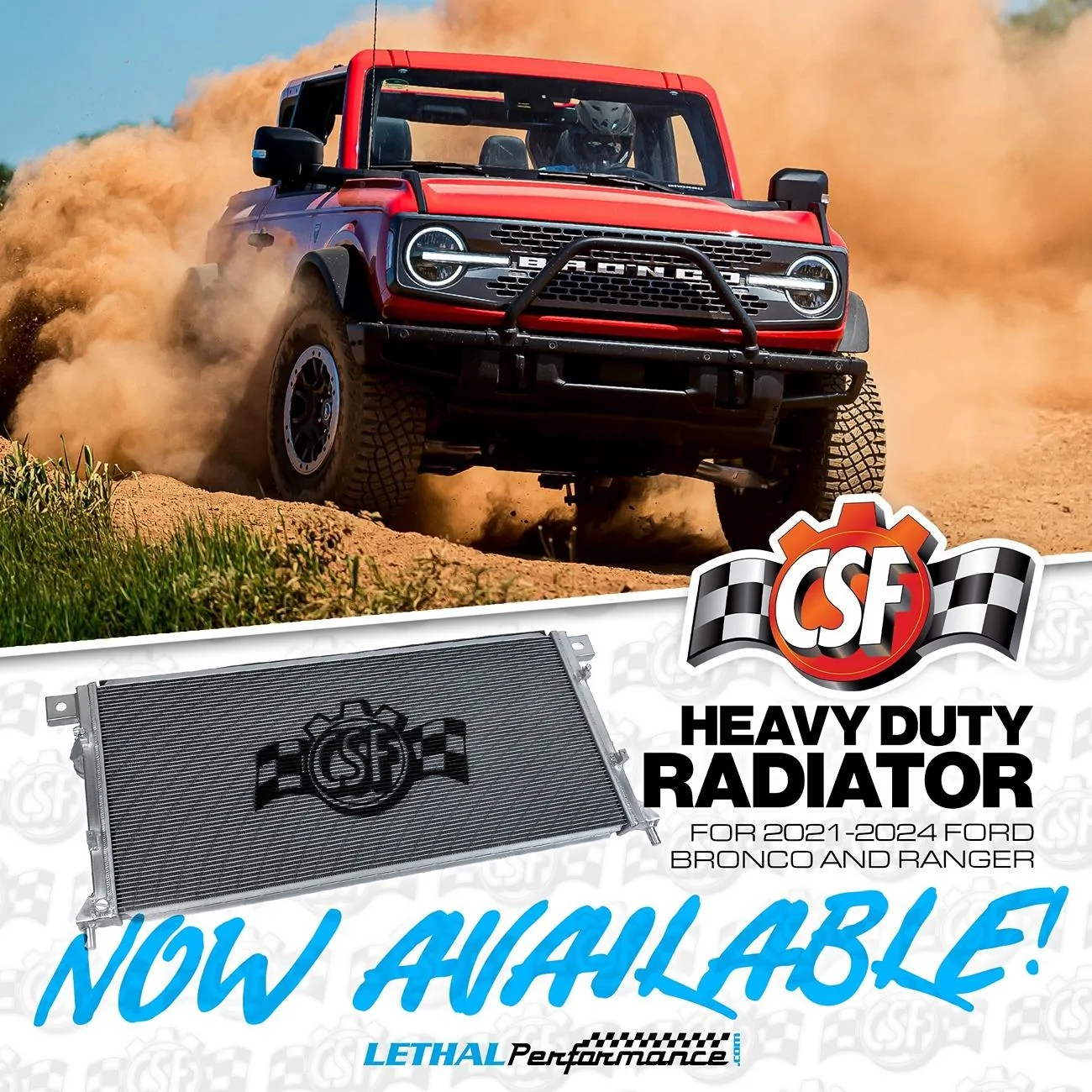 Ford Bronco CSF’s NEW Heavy-Duty All Aluminum Radiator for Ford Bronco! csf bronco radiator