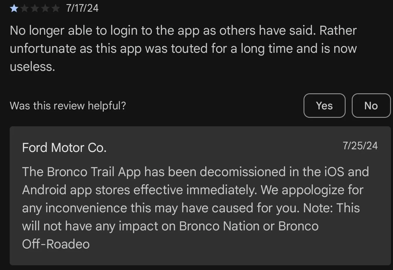 Ford Bronco Bronco Trail App 1000001980