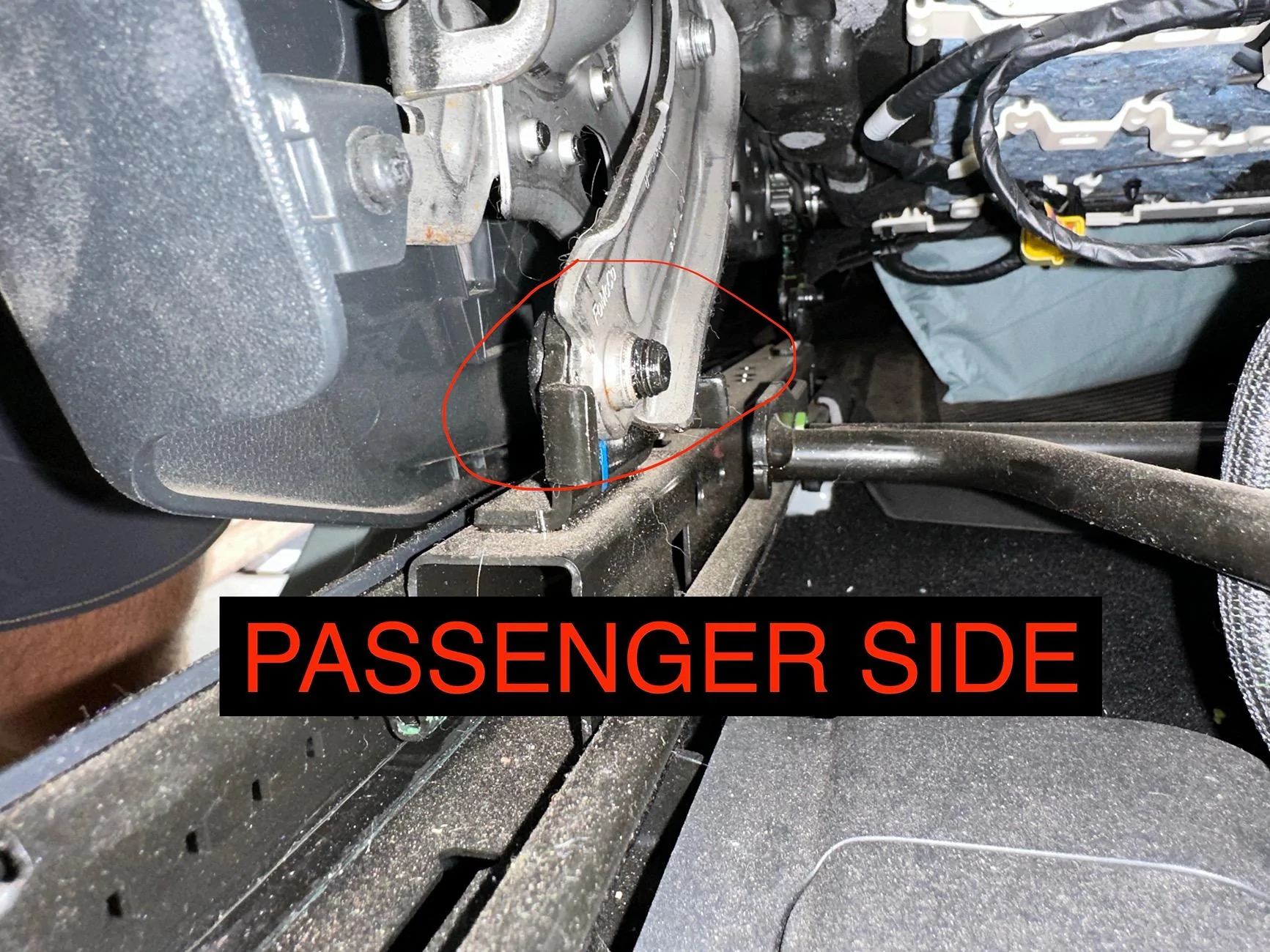 Ford Bronco Driver's seat bolt continuously loosens IMG_8368