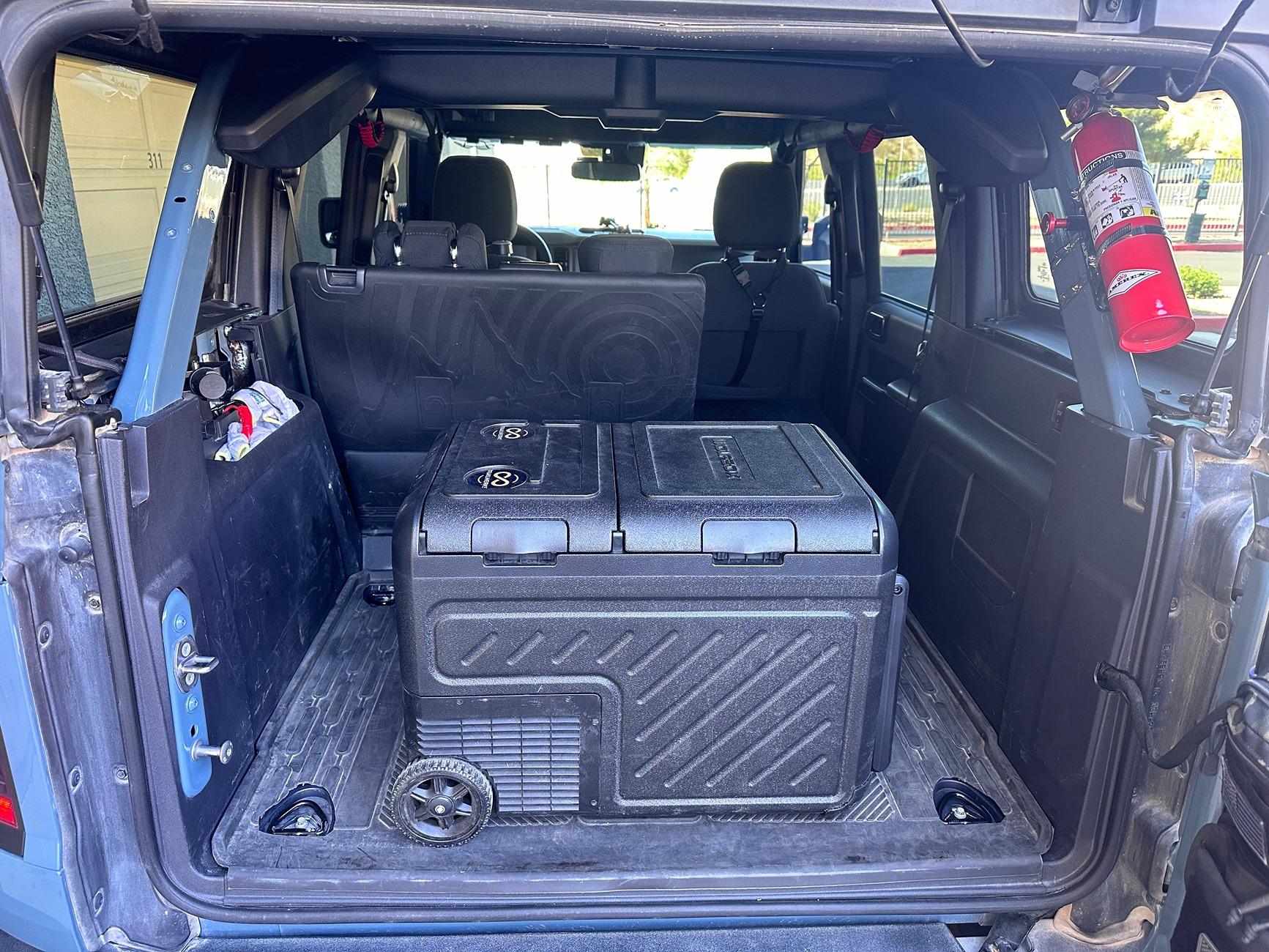 Ford Bronco Wolfbox Fridge / Cooler - 19QT vs. 39QT Review :) IMG_7783
