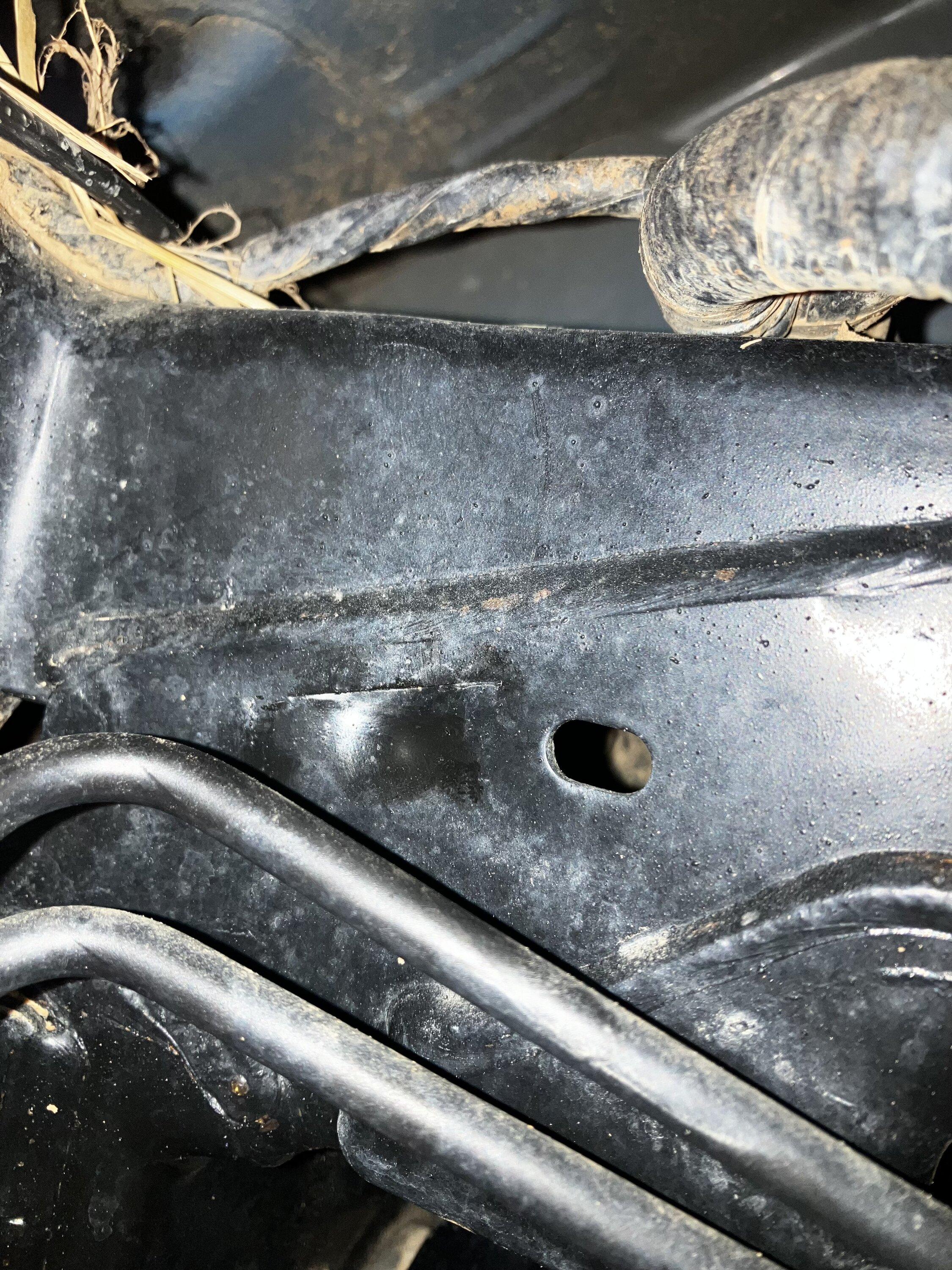 Ford Bronco Cracked Upper Trailing Arm Mount IMG_6584