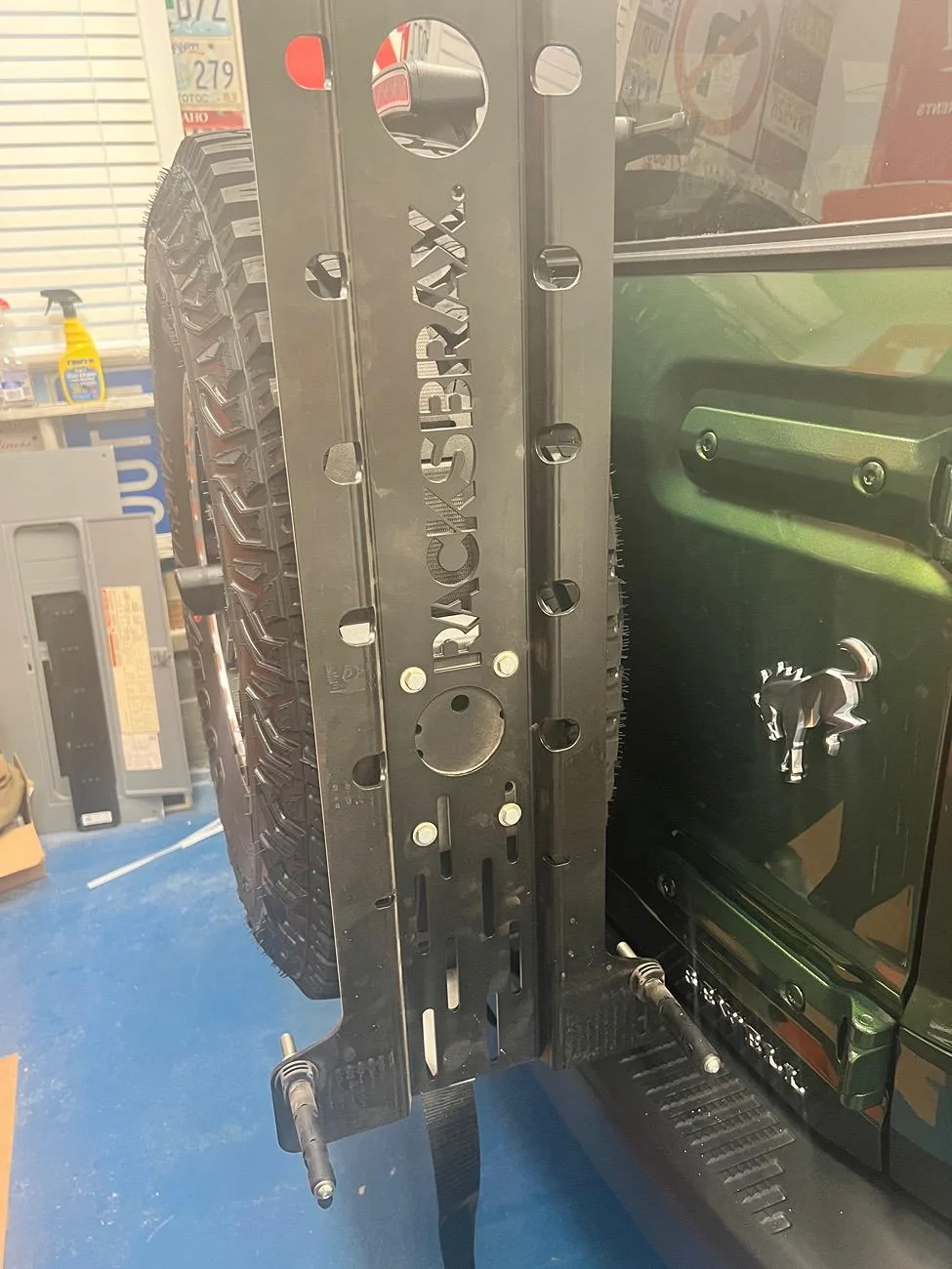 Ford Bronco Maxtrax mounting options with a soft top Bronco IMG_2200