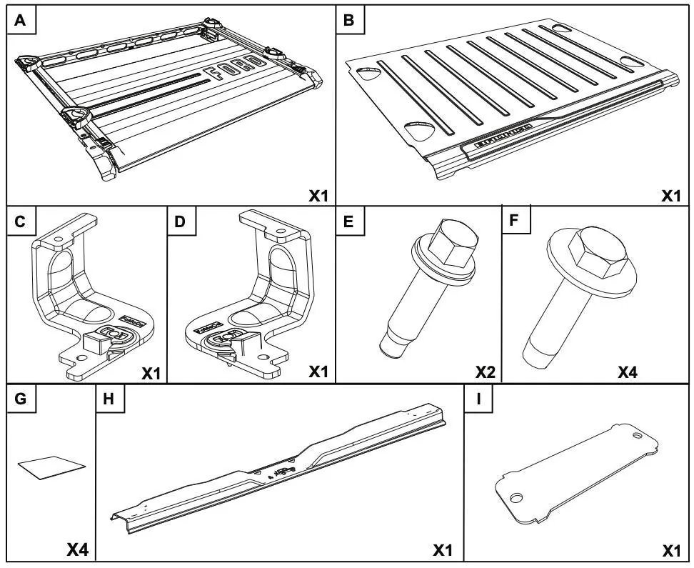 Ford Bronco Missing hardware for slide-out tailgate 1722393709225-r