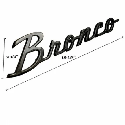 Ford Bronco Anyone find some Bronze Script Badges that match bronze Fuel Wheels? badges 03