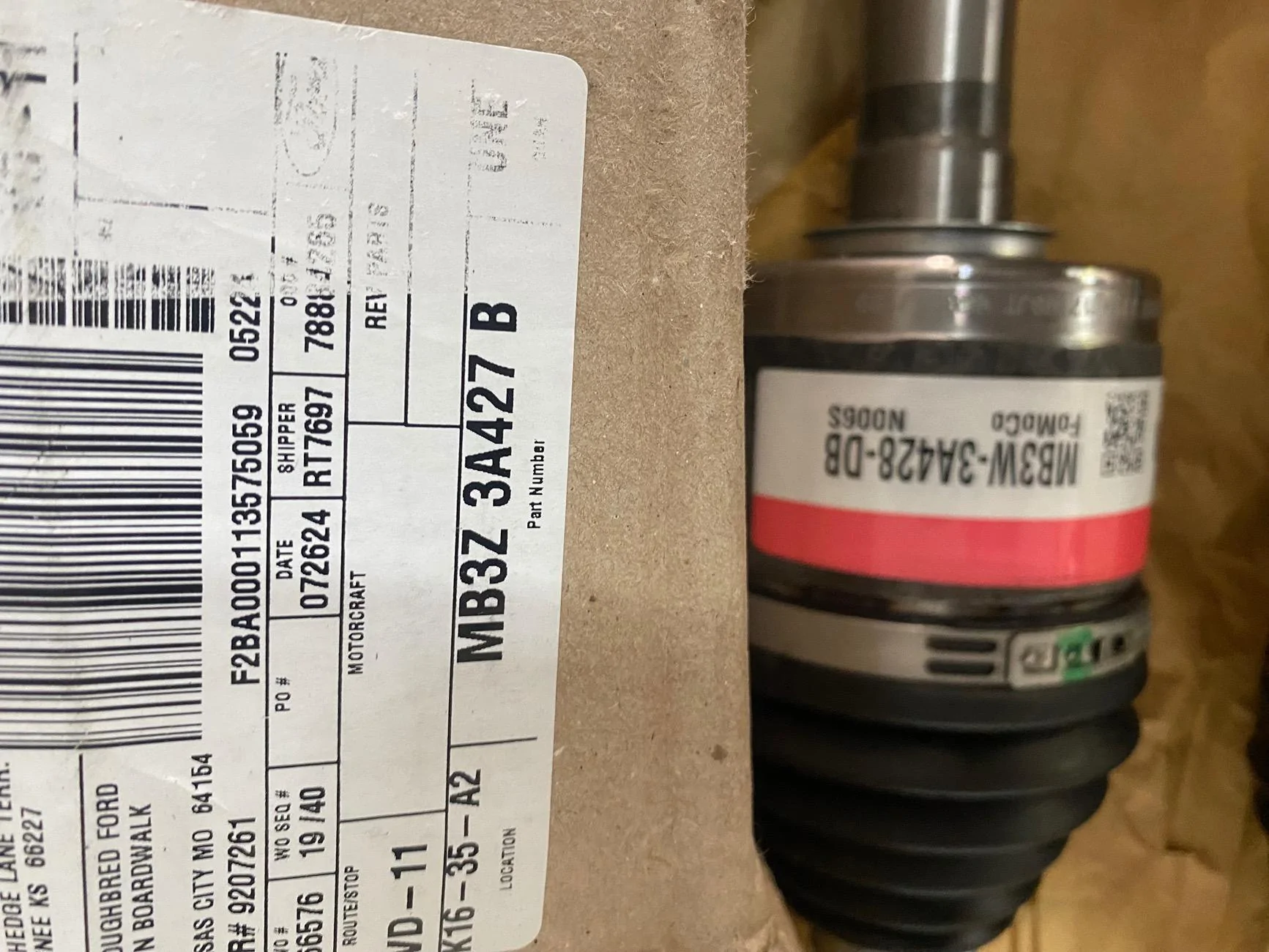 Ford Bronco Lift caused CV Axle issue IMG_2446