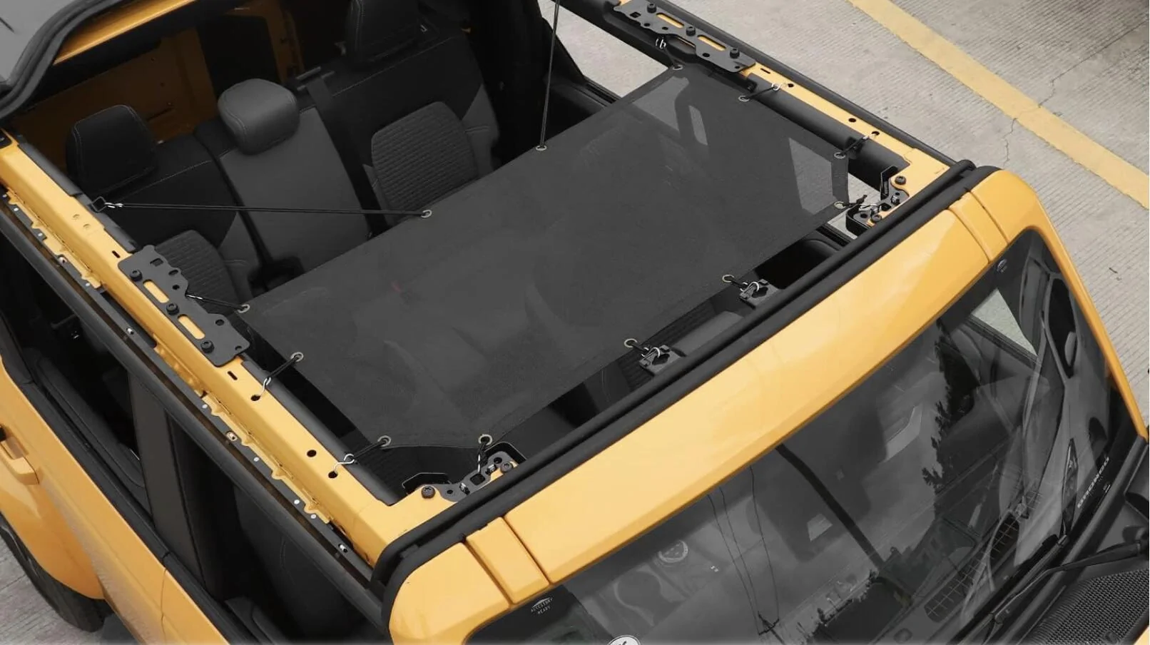 Ford Bronco Mesh Half Top (covering front seats only) Screenshot 2024-08-02 at 10.52.20 AM