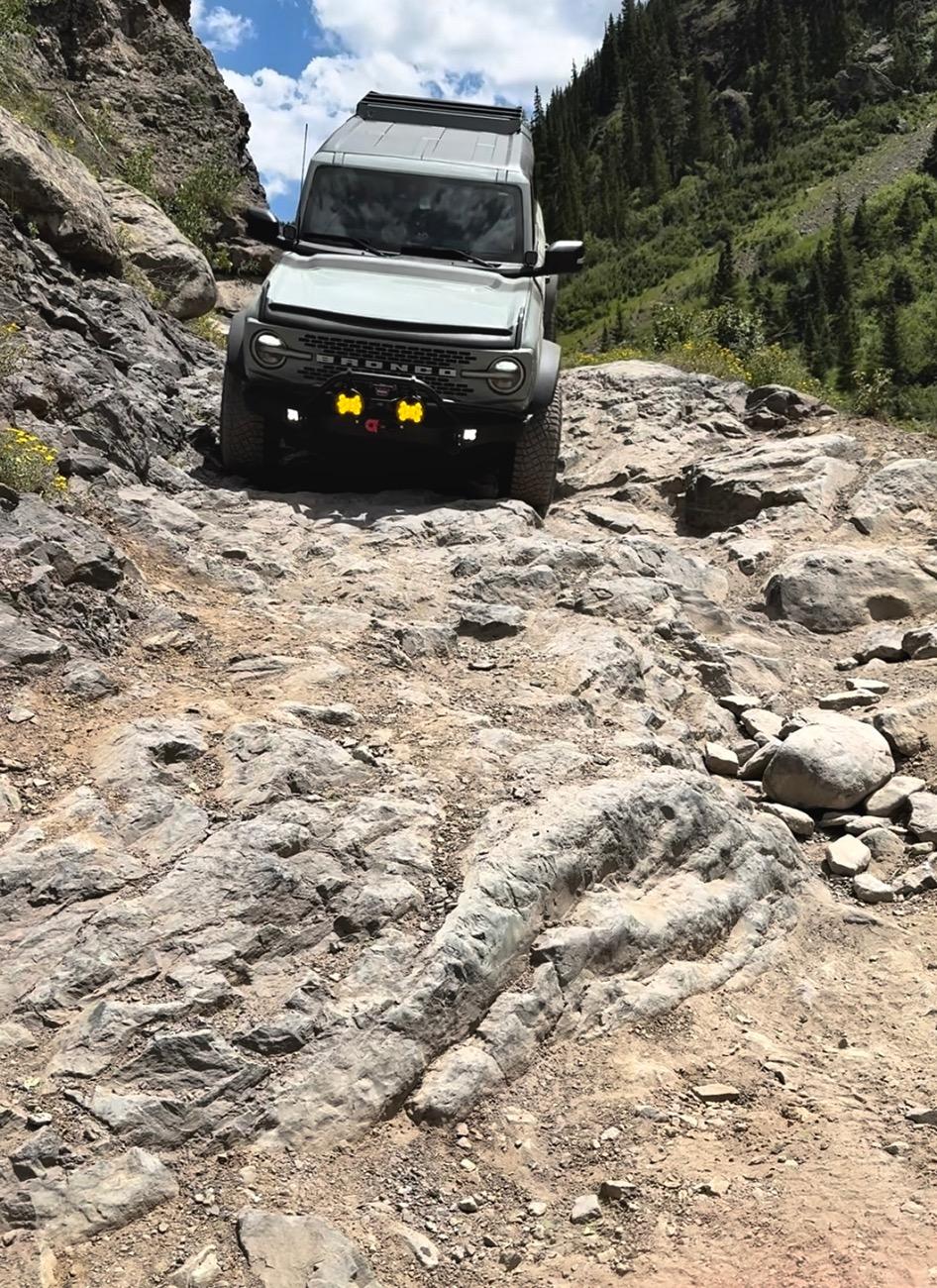 Ford Bronco Imogene Pass in July IMG_0536