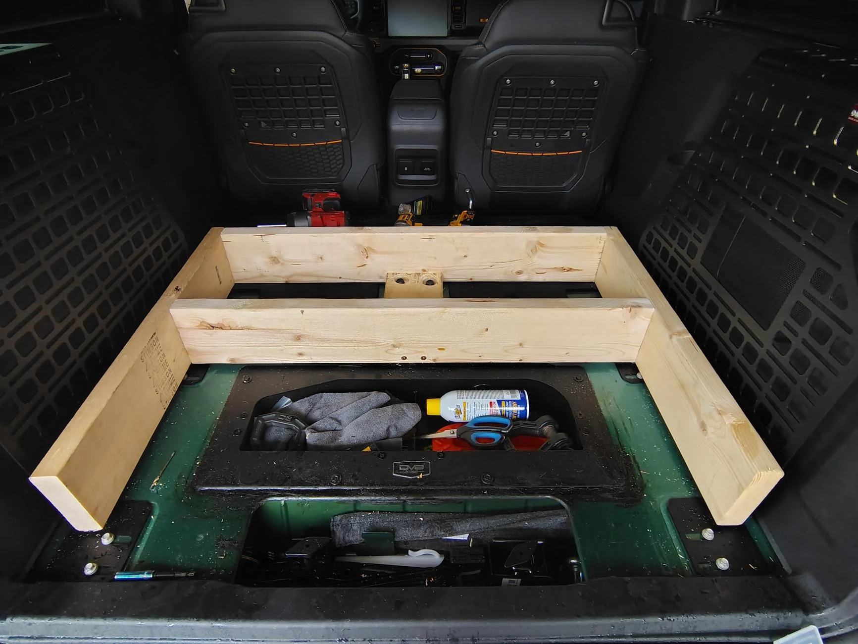 Ford Bronco Mirage's DIY 2 Door Rear Seat Delete/Raised Cargo Platform with 3 Lockable Storage Doors! IMG_20240725_152103547_HDR
