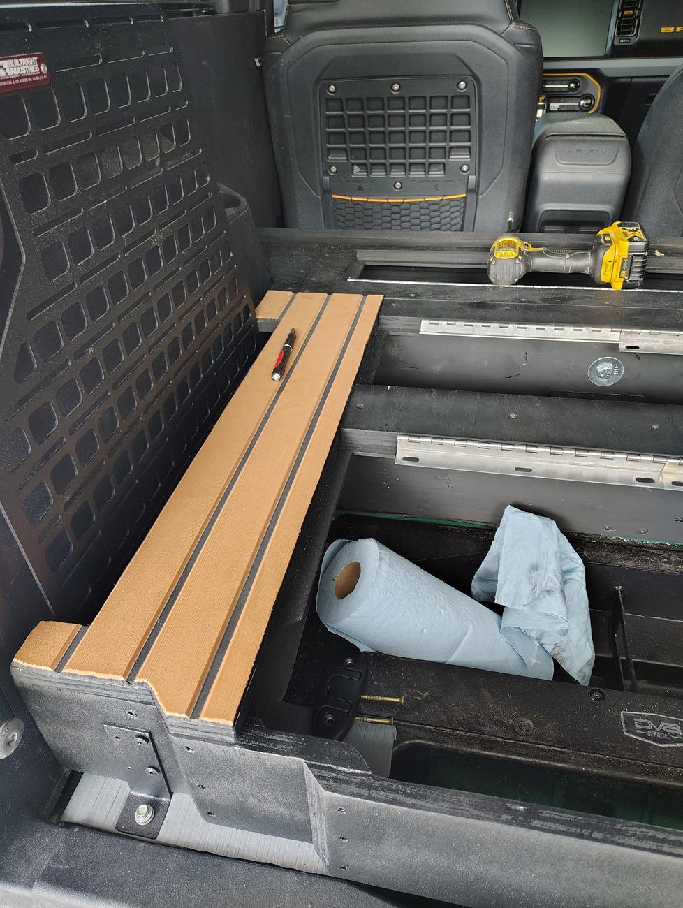 Ford Bronco Mirage's DIY 2 Door Rear Seat Delete/Raised Cargo Platform with 3 Lockable Storage Doors! IMG_20240727_140653146_HDR