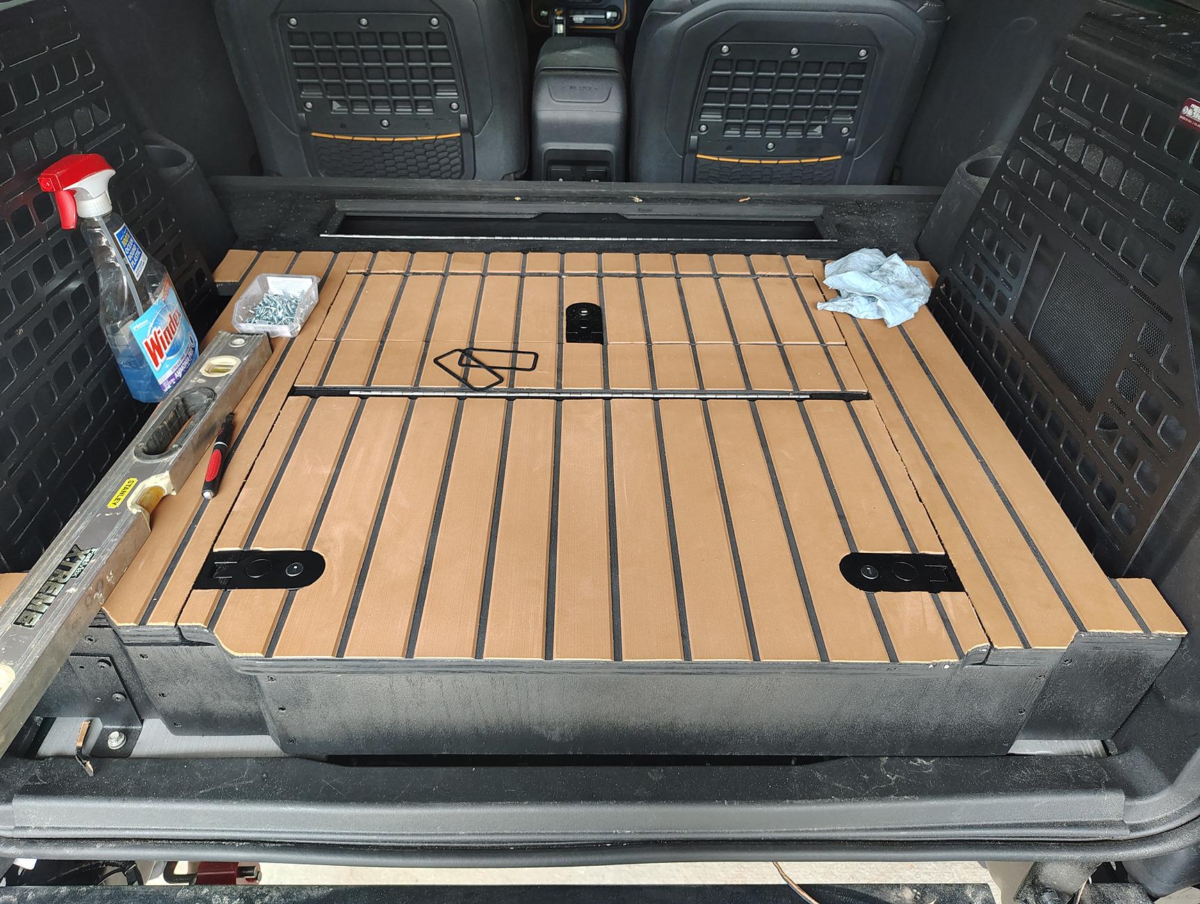 Ford Bronco Mirage's DIY 2 Door Rear Seat Delete/Raised Cargo Platform with 3 Lockable Storage Doors! IMG_20240727_153619263_HDR
