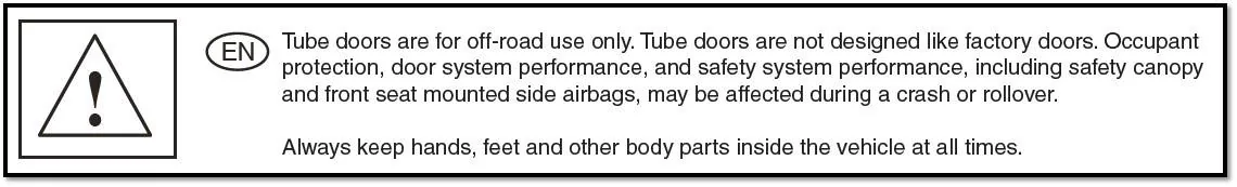 Ford Bronco Getting very close to ordering tube_door_Warning_label