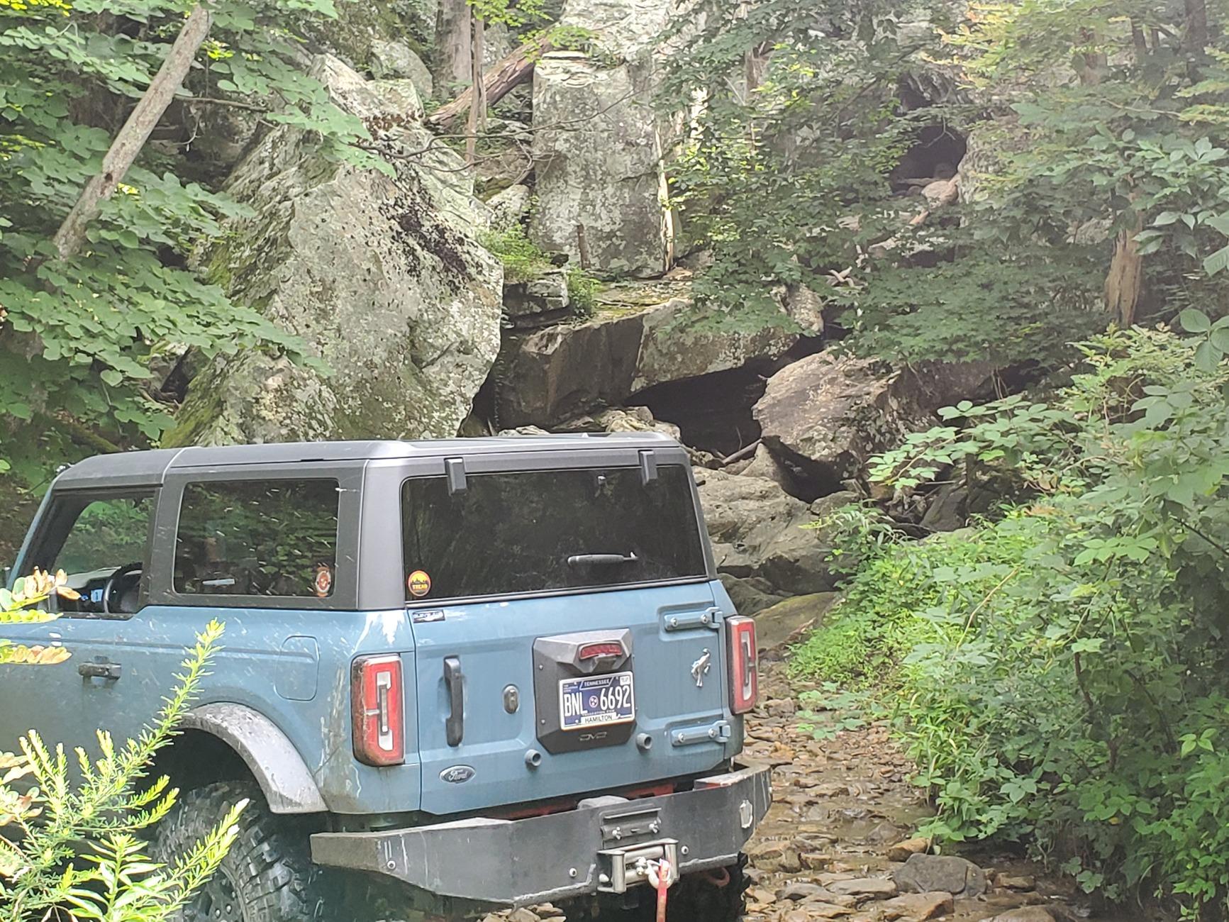 Ford Bronco Windrock mid-summer 6 hour exploration run trail 88,50, 60, 65, 59, 64, G53, 53, 52, G52. 20240727_111809