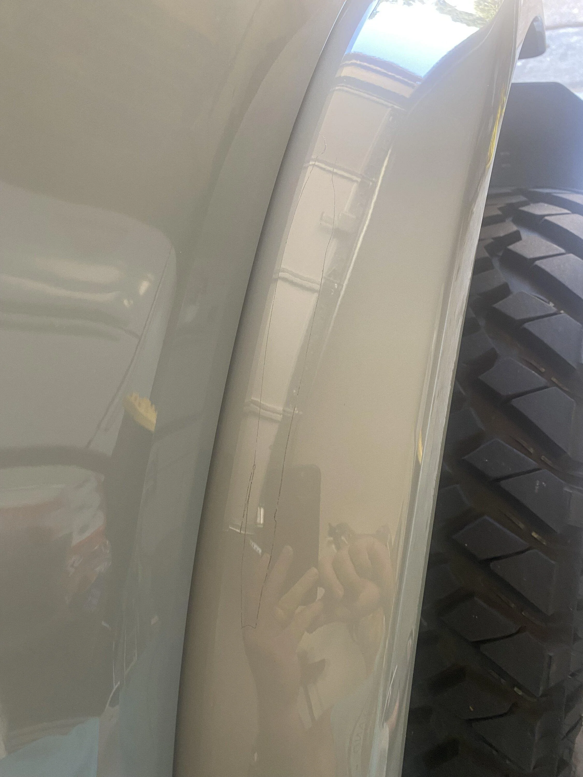 Ford Bronco Sudden cracks on a fender flare IMG_5443
