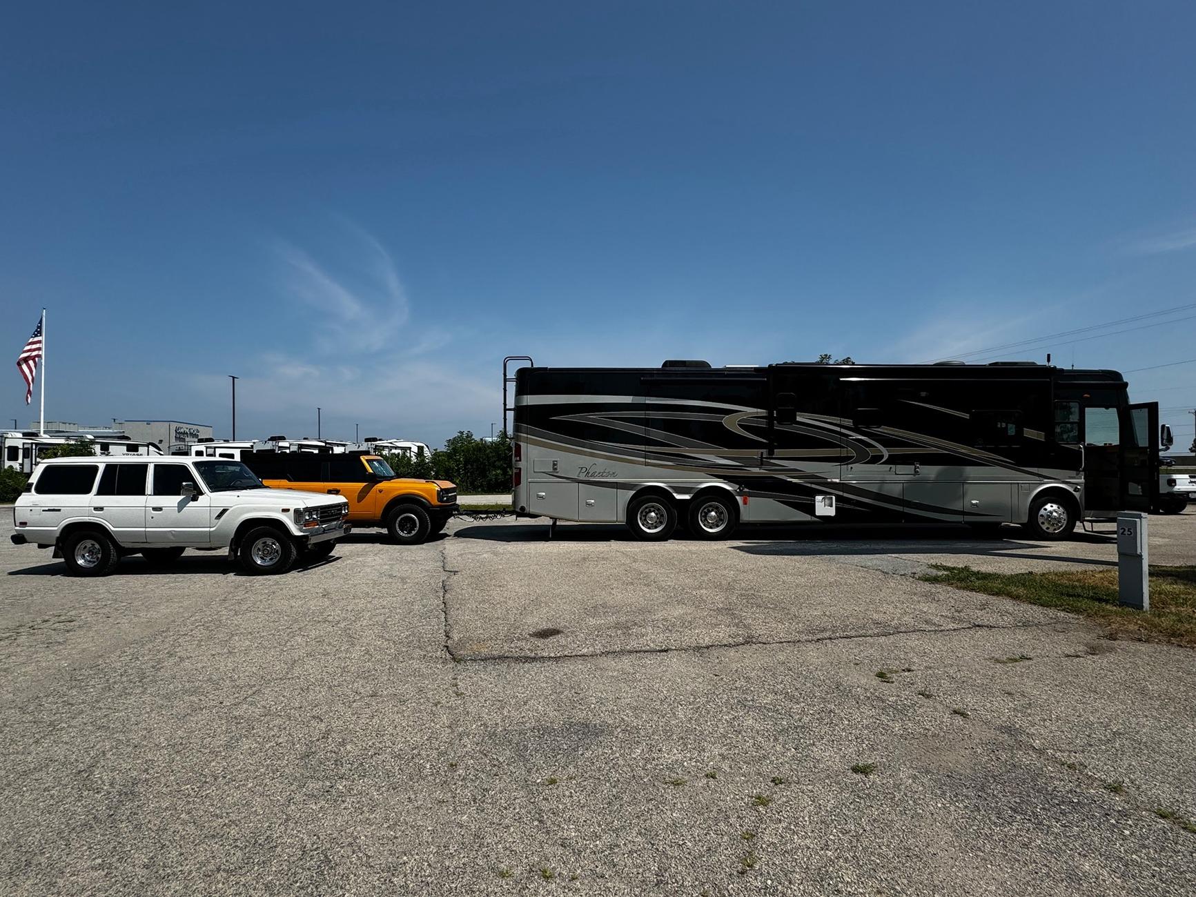 Ford Bronco Flat Towing Success - What's Your Setup? bronco flat tow 2