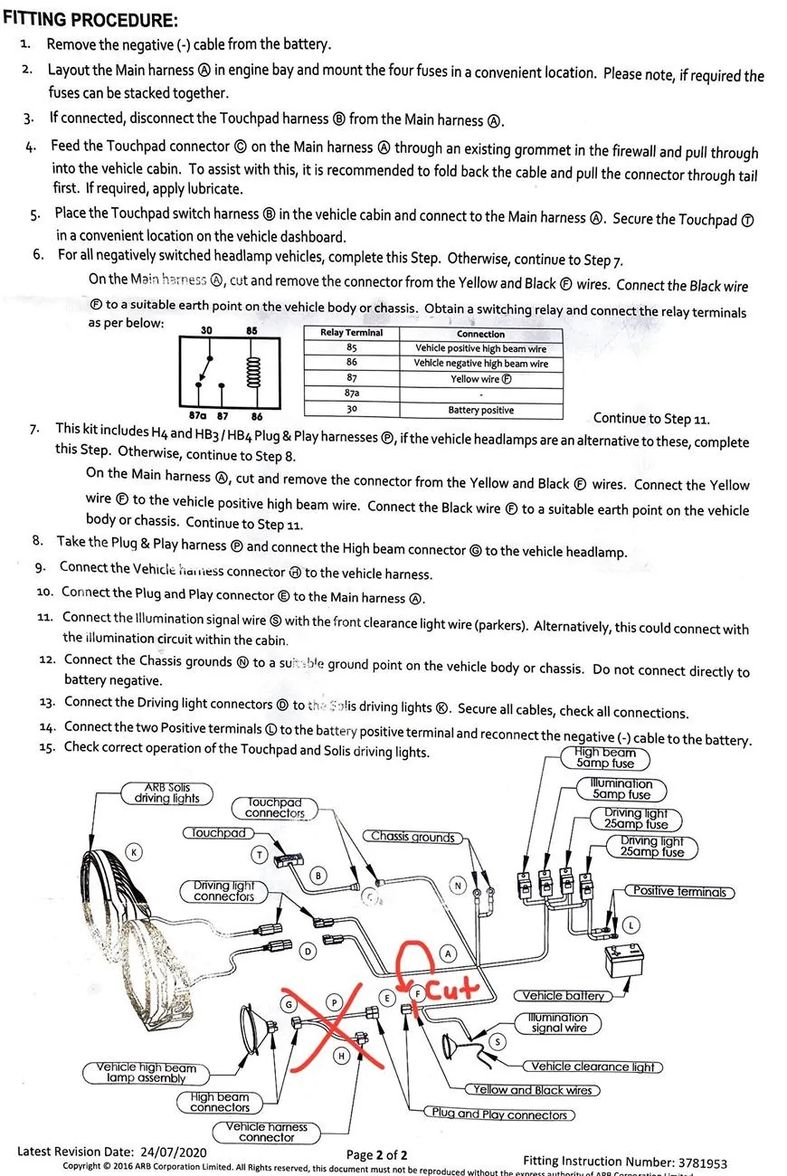 Ford Bronco ARB Intensity Solis 36 to Aux Switch Question (Install Complete) 20240802_225011848_iOS