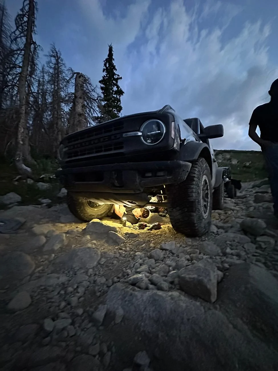 Ford Bronco Broke my steering rack in a fun new way (high centered)! IMG_3094