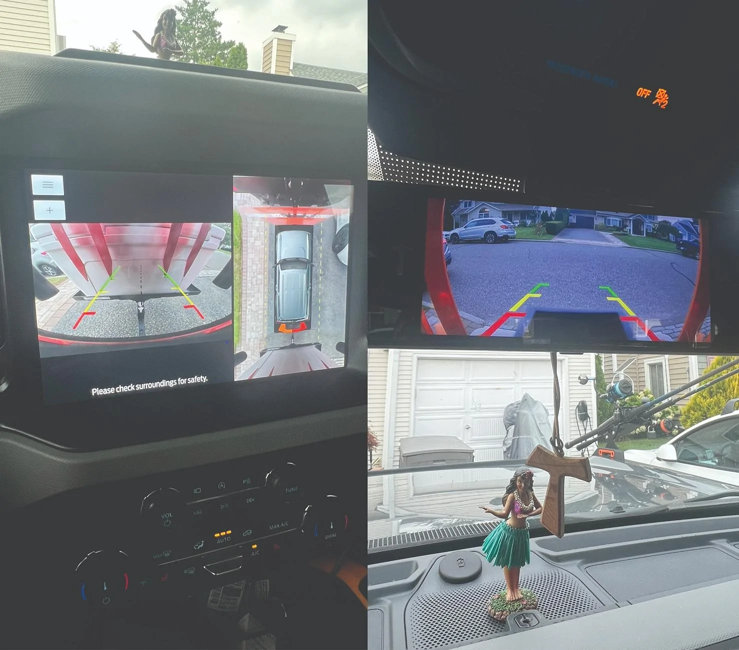 Ford Bronco External Rear Camera for my Cargo Rack with Rearview Mirror Dashcam (WolfBox) double vi