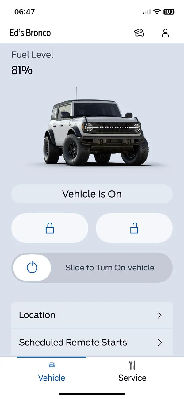 Ford Bronco Fordpass- add record button doesn't function IMG_3504
