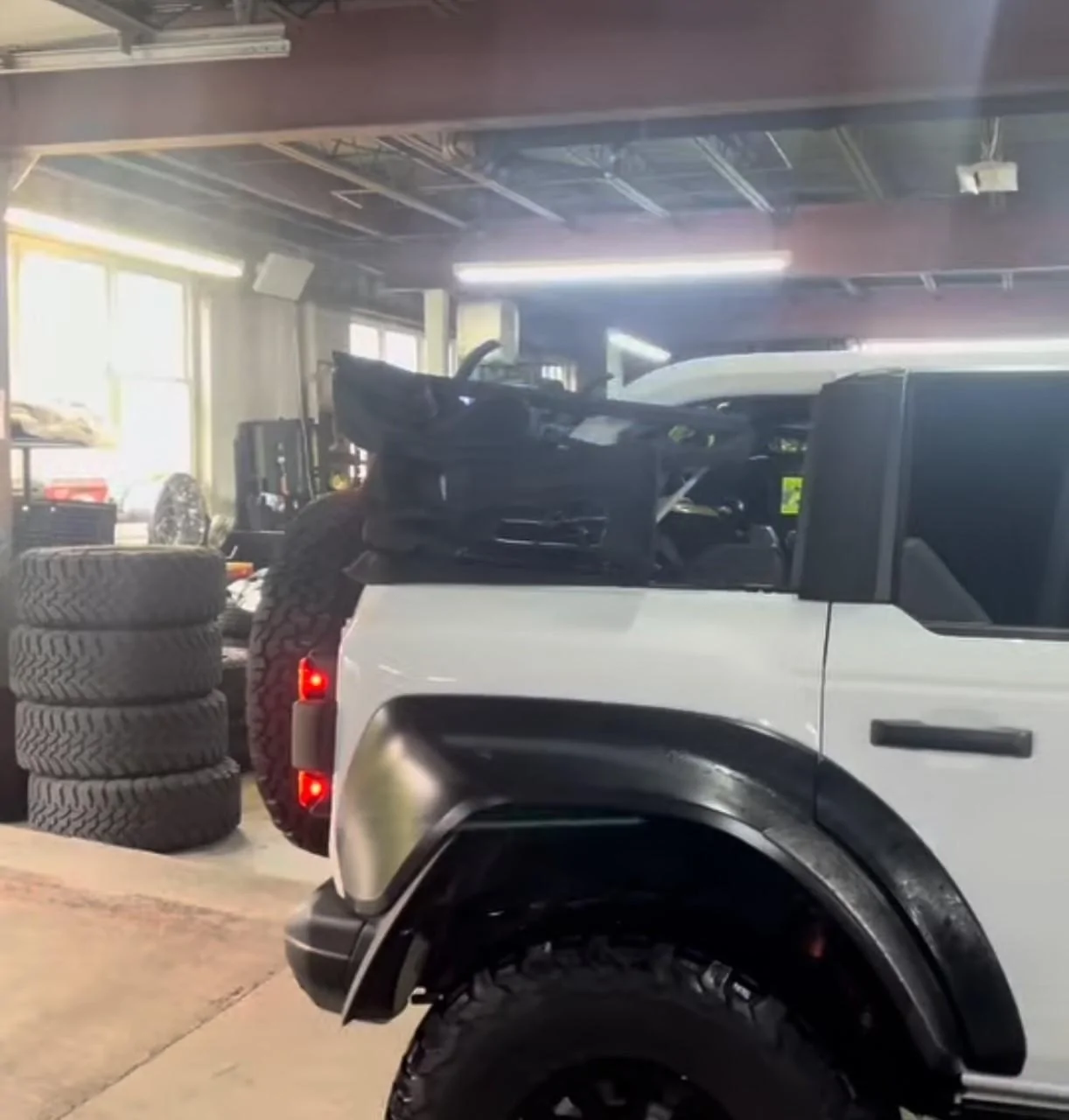 Ford Bronco MyTops for Bronco Raptor Finally installed top in full open