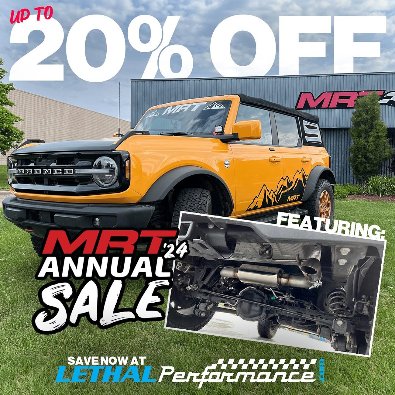 Ford Bronco MRT Annual Sale here at Lethal Performance! mrt_bronco