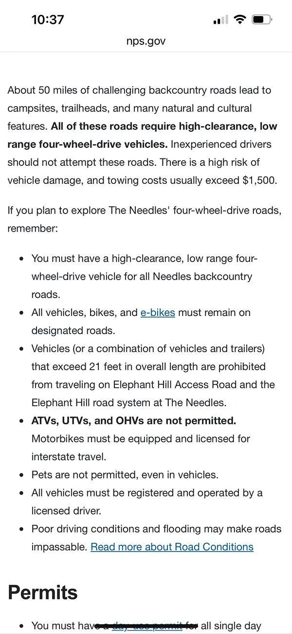 Ford Bronco National Park Service Will Cite Drivers of AWD Cars For Driving on 4WD-Only Trails IMG_0575