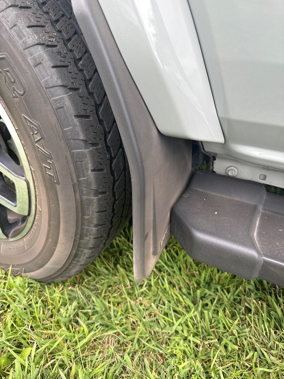Ford Bronco Non-SAS front mud flaps for OBX - recommedations? image