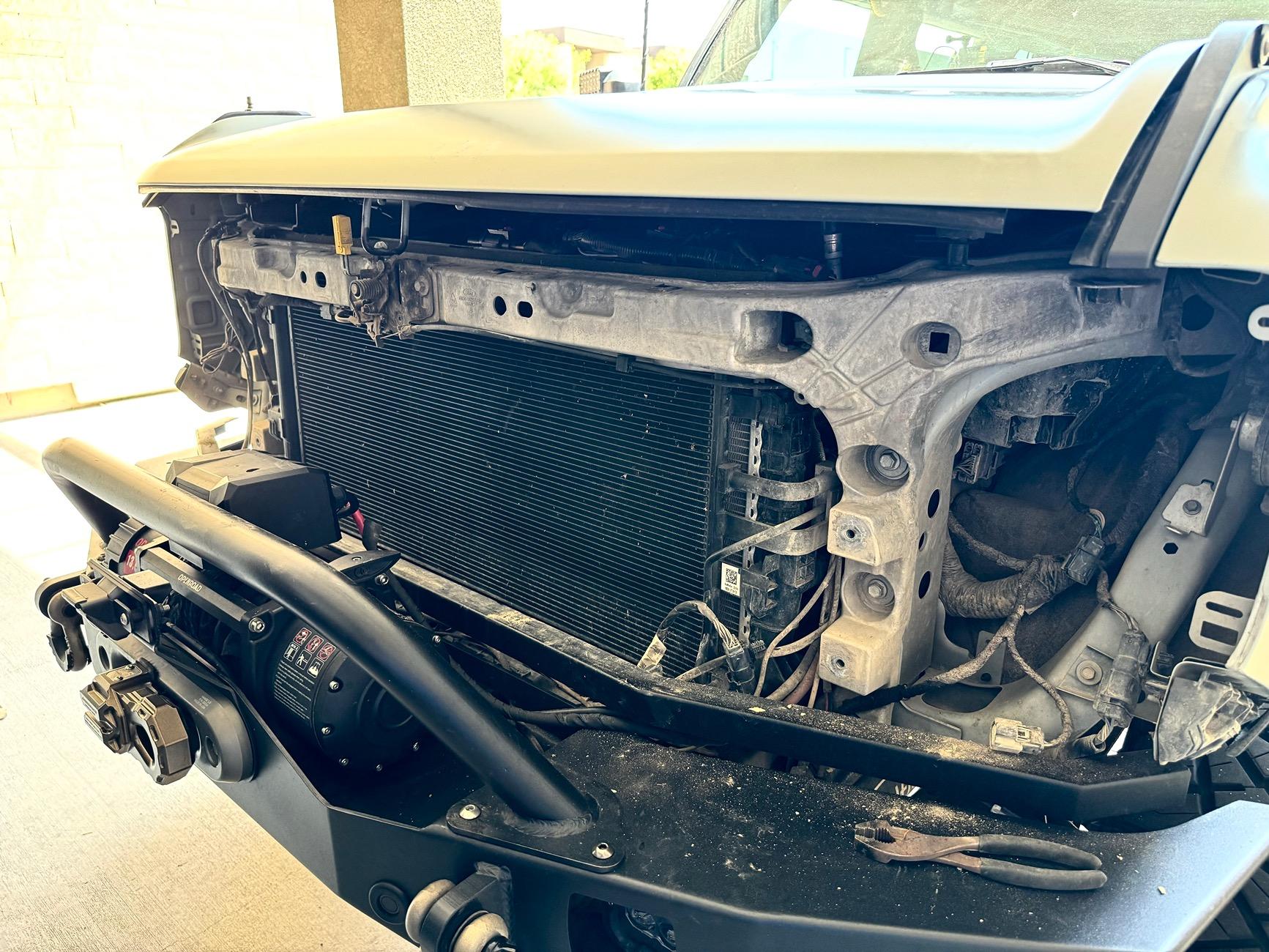 Ford Bronco Installed the new CSF performance Radiator on 2021 Badlands 2.7 Bronco IMG_2840
