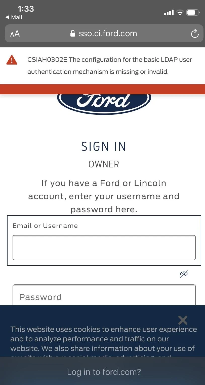 Ford Bronco Ford Login Errors 55EDF7BE-327F-4322-9AAA-CC34756CA617