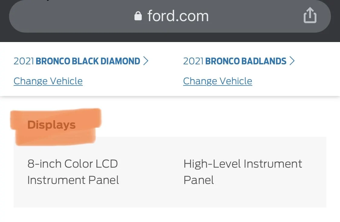 Ford Bronco Black diamond vs badlands mgv !There are some differences! 2CB7E0D1-9011-40F3-BD56-A8BD23BF5381