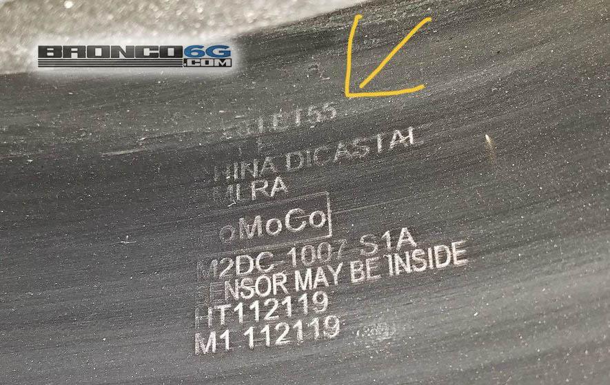 Ford Bronco Wheel offset confirmed for optional Badlands wheel (+55 offset) Optional Badlands Wheel Inside Offset