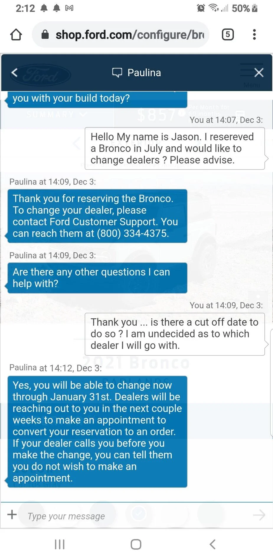 Ford Bronco No more dealer switches? Screenshot_20201203-141256_Chrom