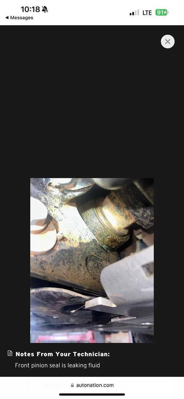 Ford Bronco Front differential pinion seal leaking IMG_7929
