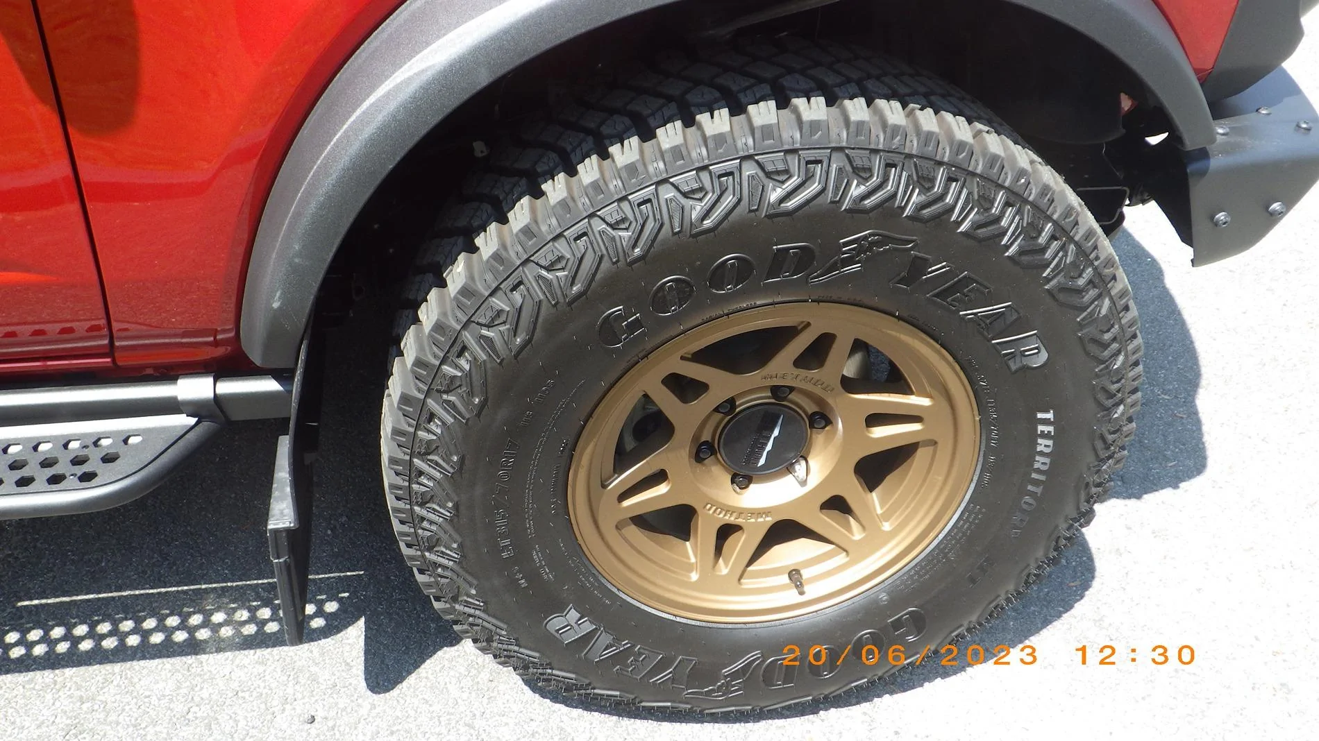 Ford Bronco Mud flaps that are compatible with the factory removable hoop step? RIMG8109