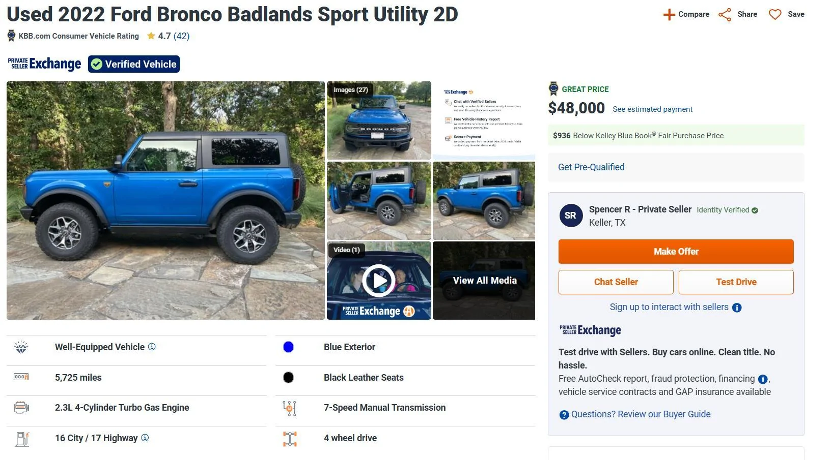 Ford Bronco Manual, 2DR, VB Badlands -- resell trap? 1723710497508-wd