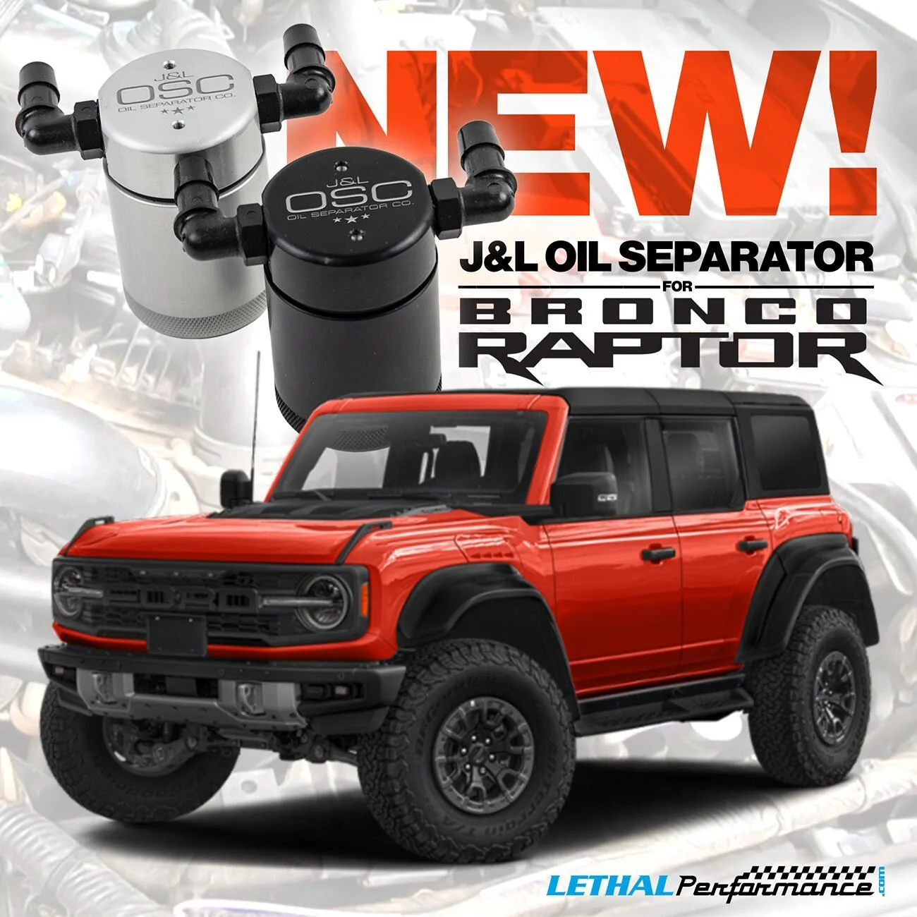 Ford Bronco J&L Oil Separator Now Available j&l braptor