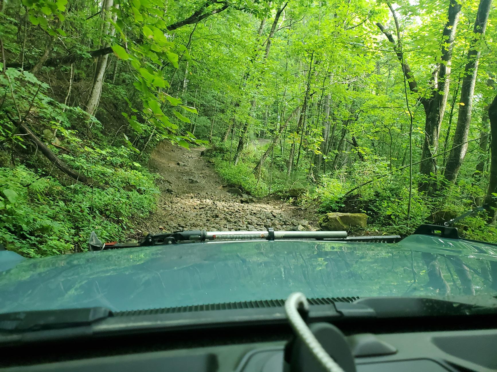 Ford Bronco Windrock Trail 11, 13, S8 (outside the park on TWRA land), 30, and 2. 20240817_101131